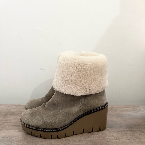 VINTAGE FOUNDRY CO. Poppy Boot VFL258 Olive gray  Womens Size 6 - Picture 1 of 7